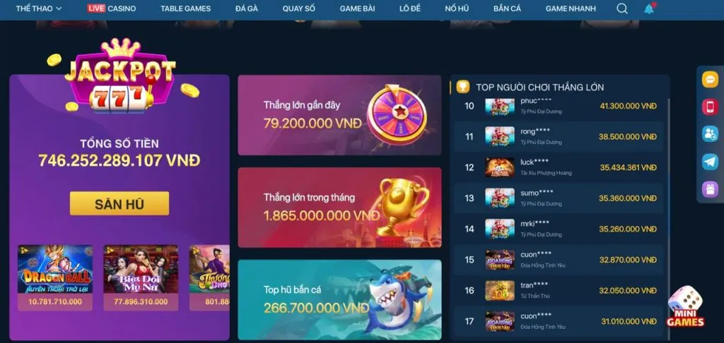 Khuyến mãi nổ hũ online dn88 jackpot